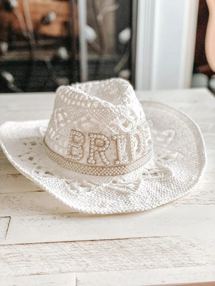 Rustic Bridal Cowboy Hat