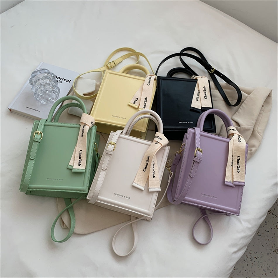 Square Ribbon Shoulder Bag