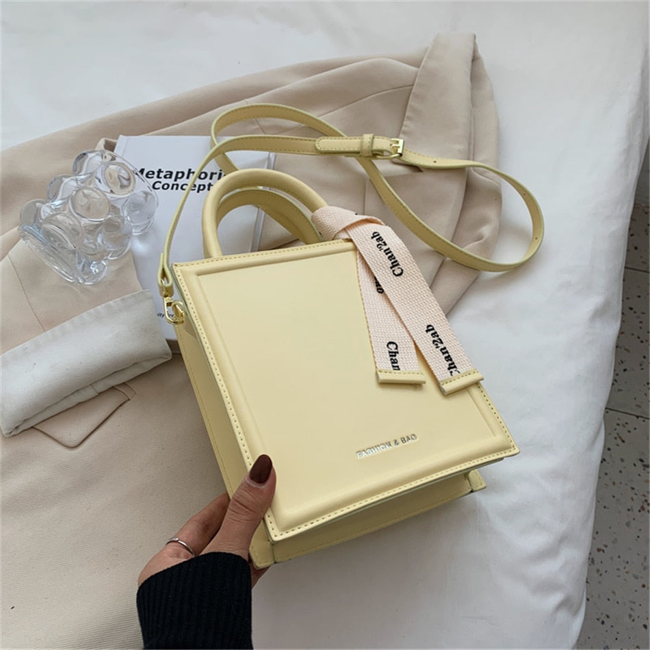 Square Ribbon Shoulder Bag