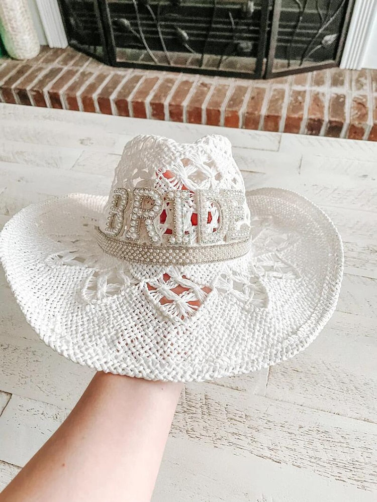 Rustic Bridal Cowboy Hat