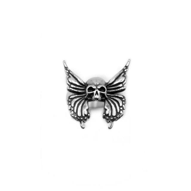 Silver Gothic Punk Graphic Rings